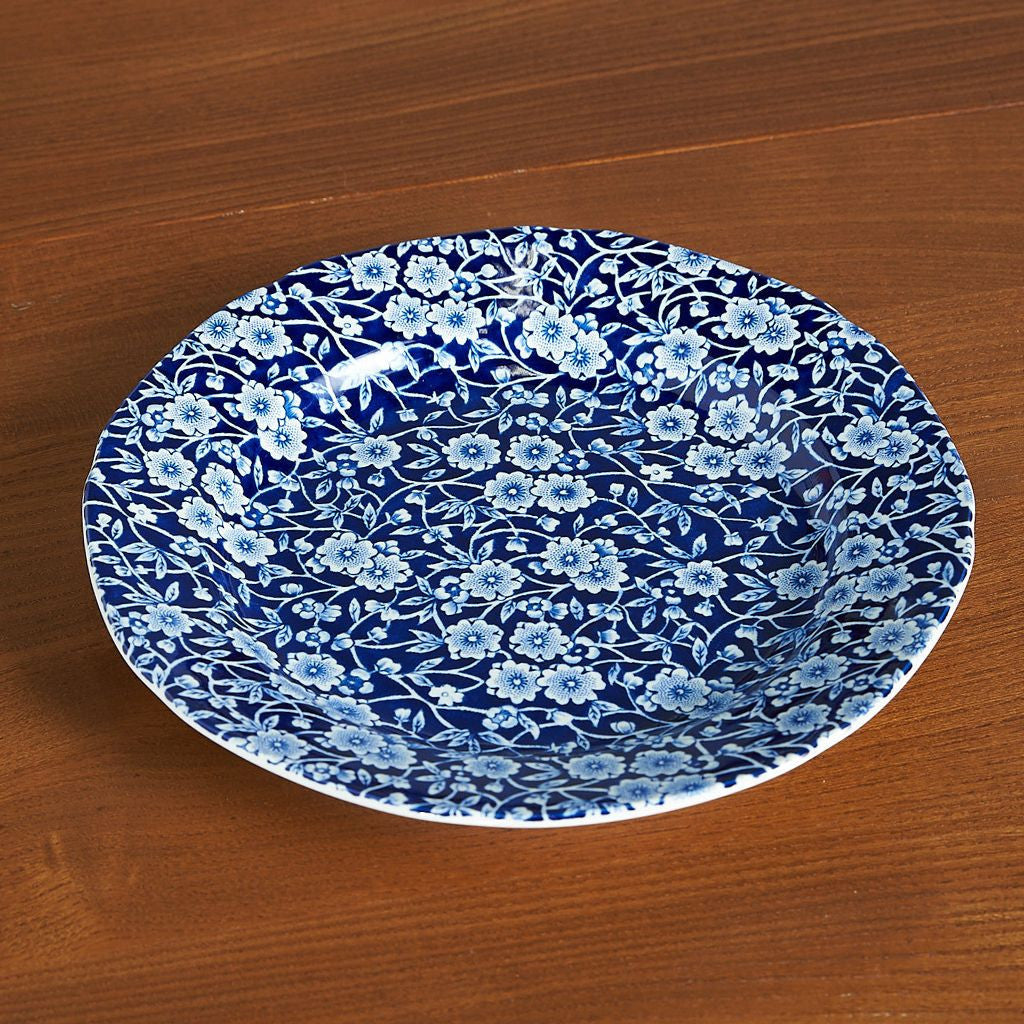 Burleigh バーレイ BLUE CALICO プレート / 21.5cm #84516