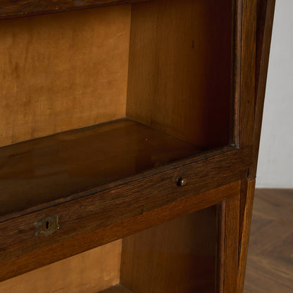 英国 アンティーク 3段 スタッキング ブックケース