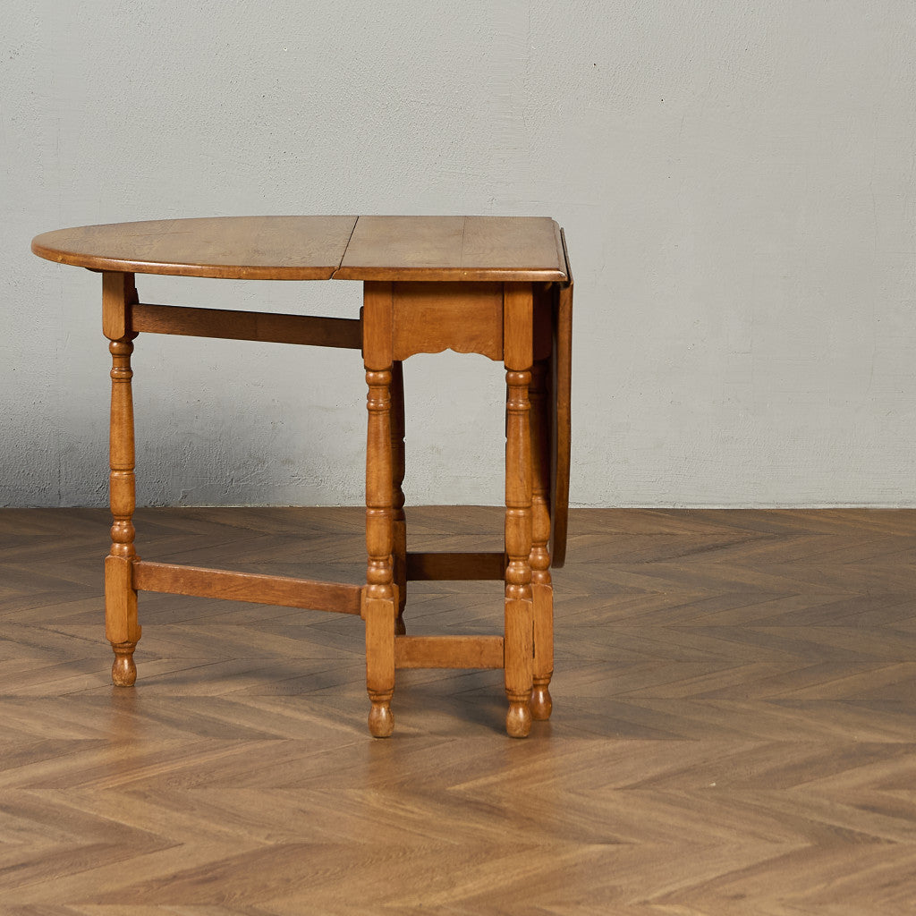 英国 クラシック ドロップリーフ ゲートレッグテーブル