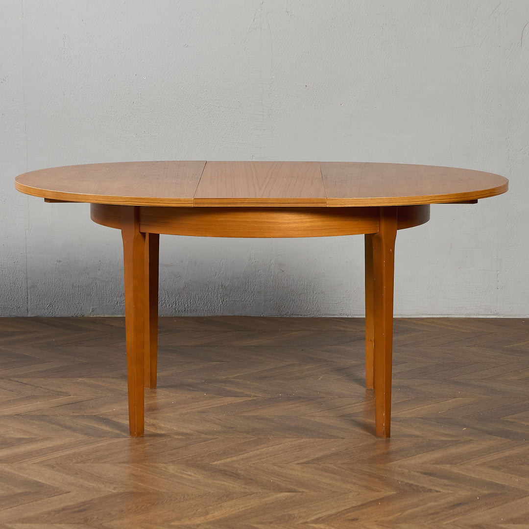 英国 ヴィンテージ エクステンション ラウンド ダイニングテーブル