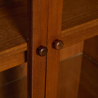 Fresco ガラス ブックケース カスタム アイアン ヘアピンレッグ