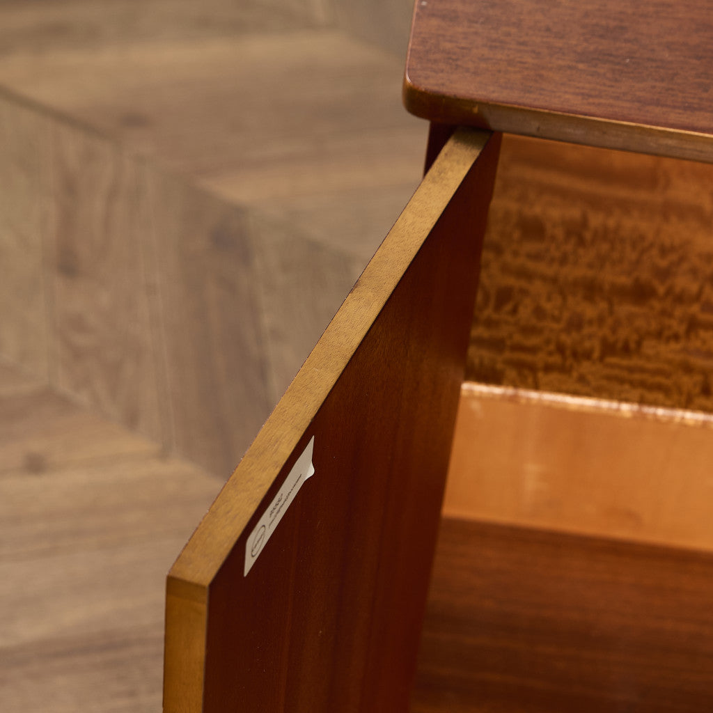 英国 ヴィンテージ ナロー ガラス ブックケース