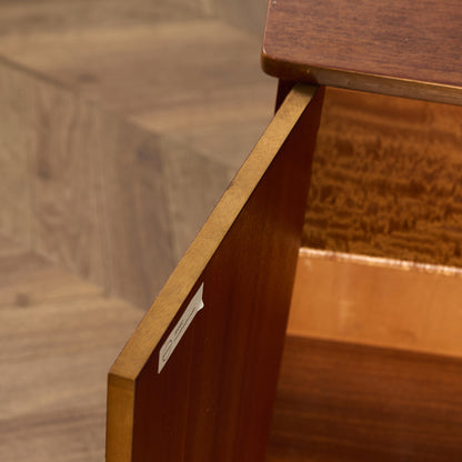 英国 ヴィンテージ ナロー ガラス ブックケース