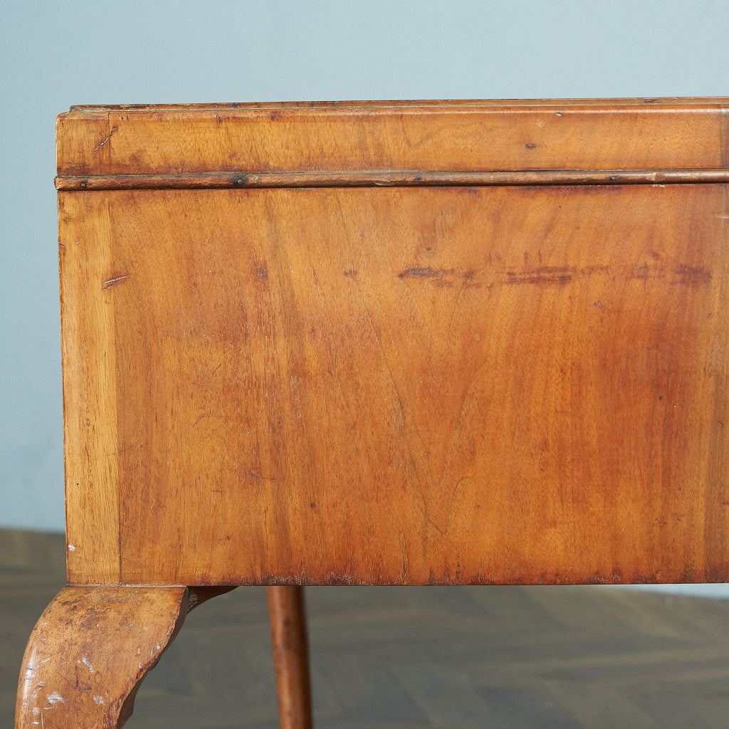 Antique British walnut double-sided desk #82058