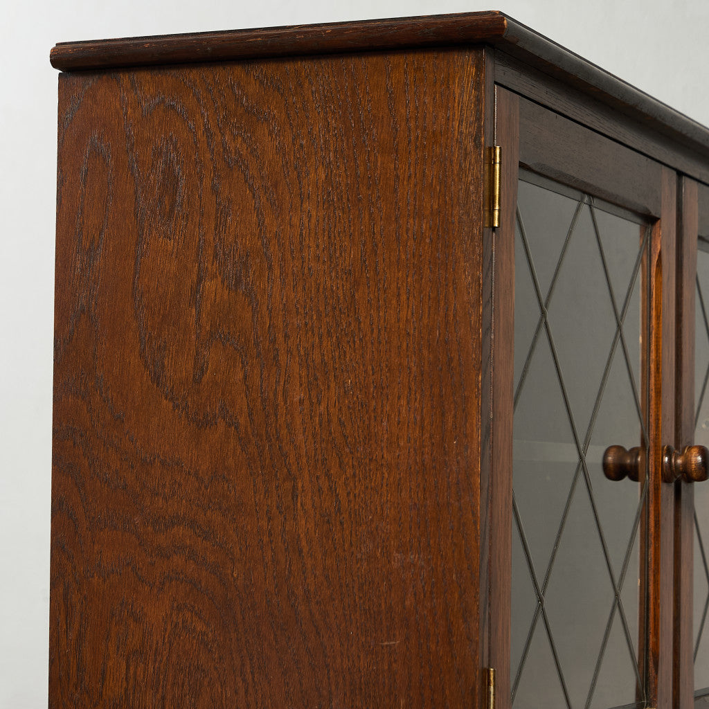 英国 クラシック オーク材 ブックケース