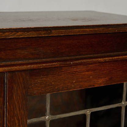 英国 クラシック オーク材 ブックケース 食器棚