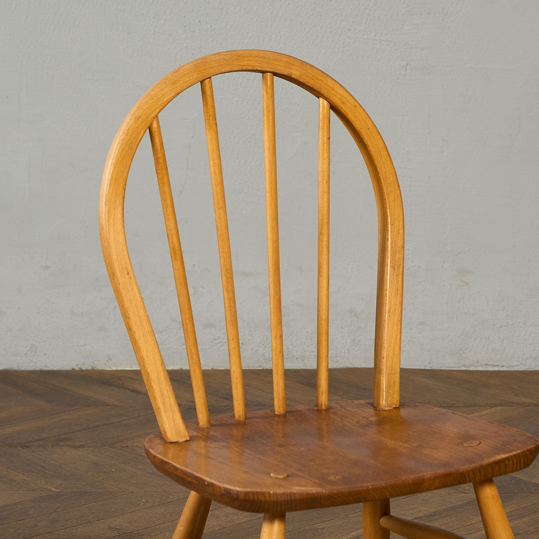 アーコール ERCOL ヴィンテージ 4本 スポーク フープバックチェア ラウンドゴールドラベル #89987