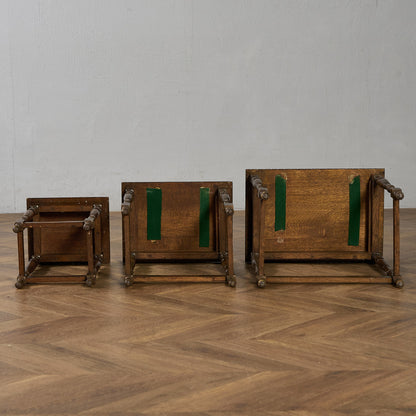 英国 クラシック オーク ネストテーブル #97318