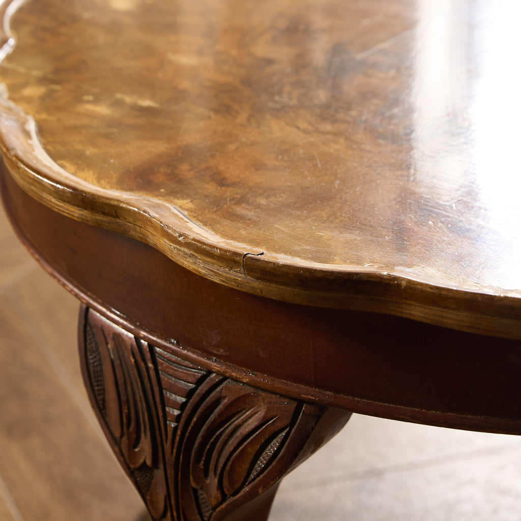 英国 クラシック クイーンアン様式 ラウンド センターテーブル ローテーブル