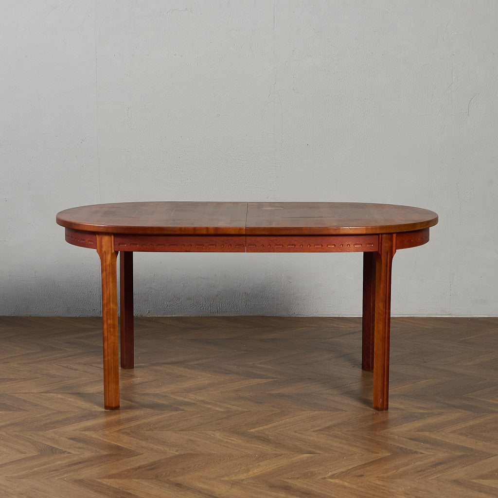 ヴィンテージ エクステンション オーバル ロング ダイニングテーブル