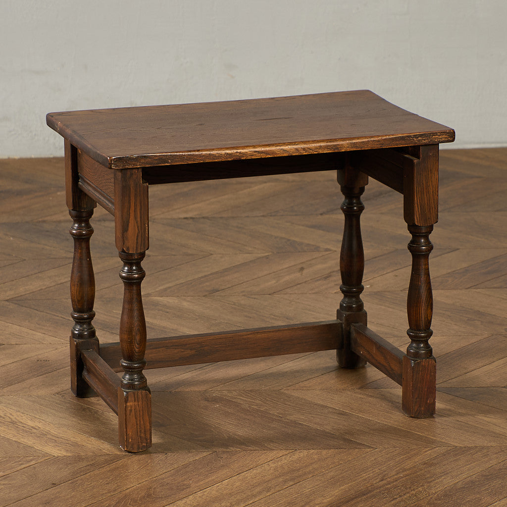 英国 クラシック オーク材 ネストテーブル