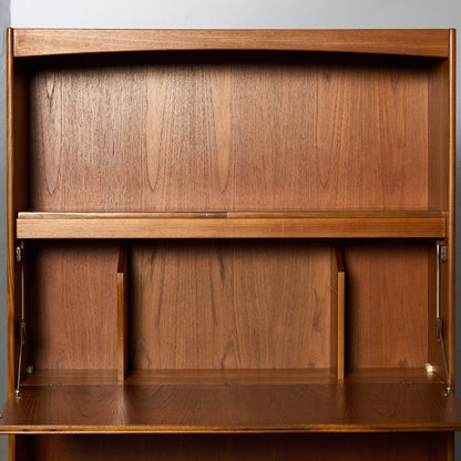 ヴィンテージ ウォールユニット ビューローブックケース