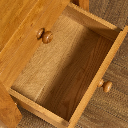 オランダ製 オーク 無垢材 サイドキャビネット