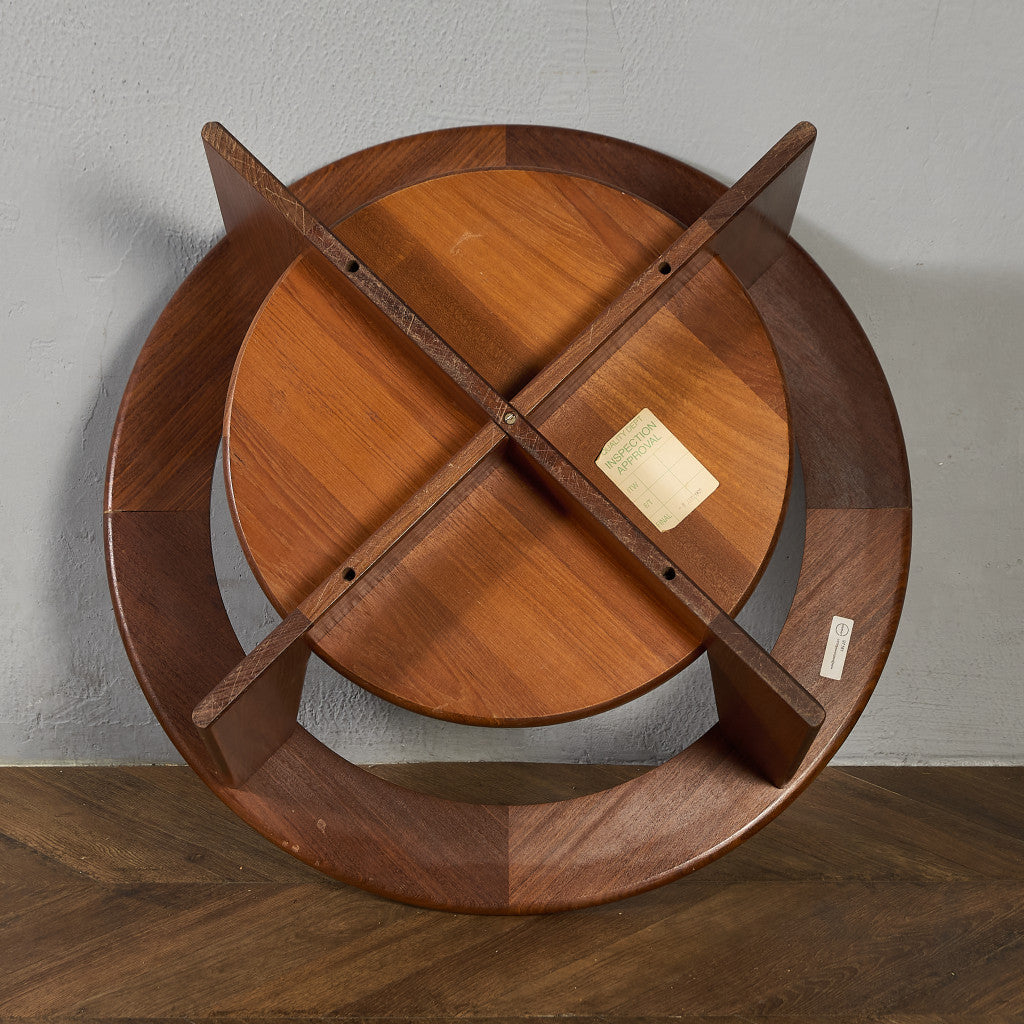 英国 ヴィンテージ ガラストップ コーヒーテーブル