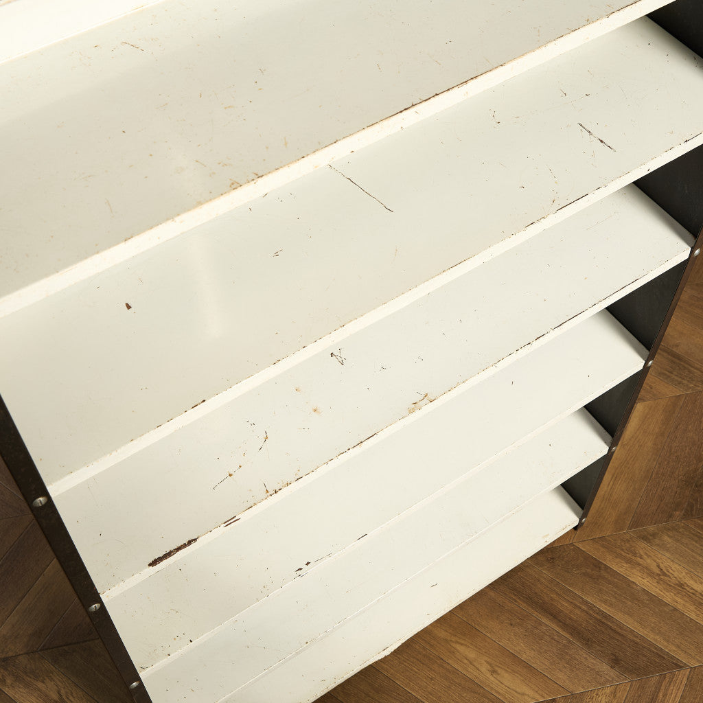 英国製 インダストリアル オープン スチール シェルフ