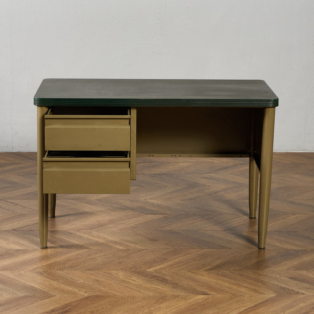 ベルギー ヴィンテージ 片袖 デスク