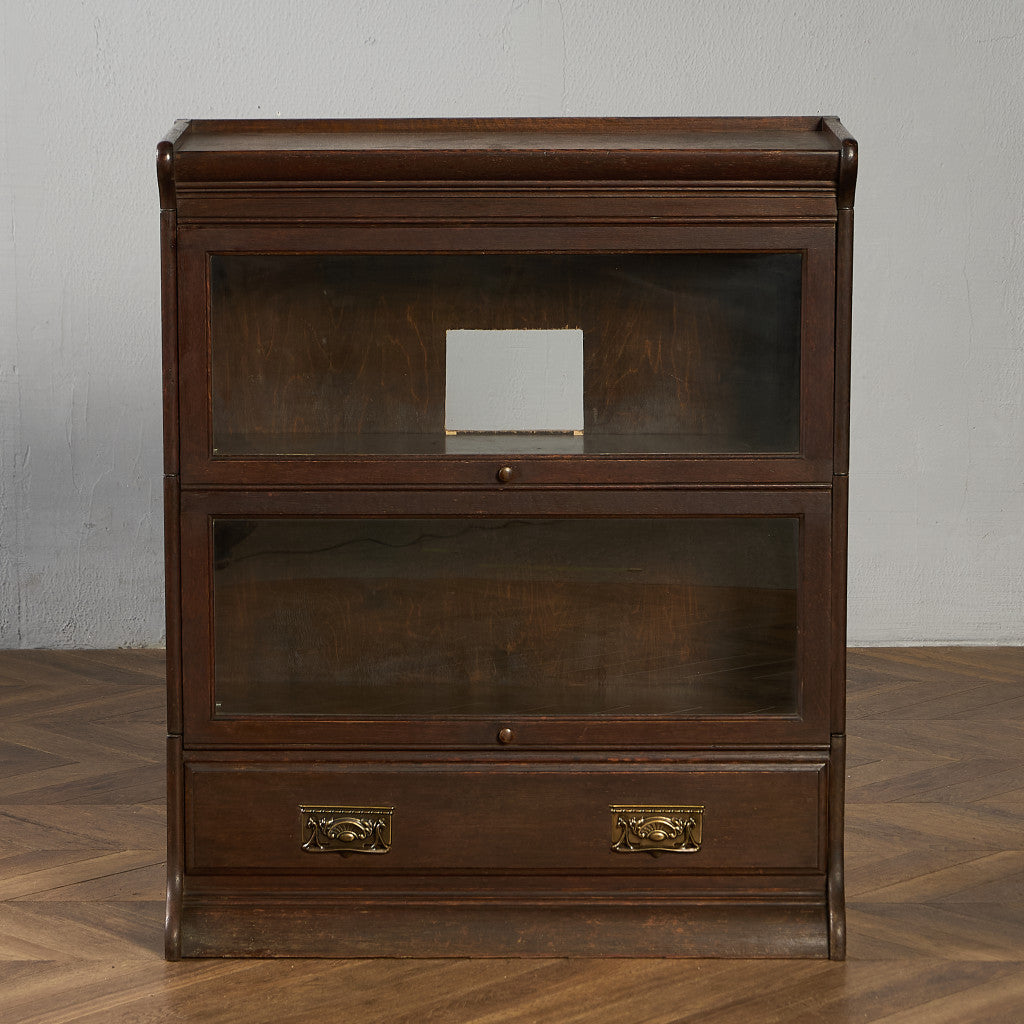 英国 アンティーク スタッキングブックケース 食器棚