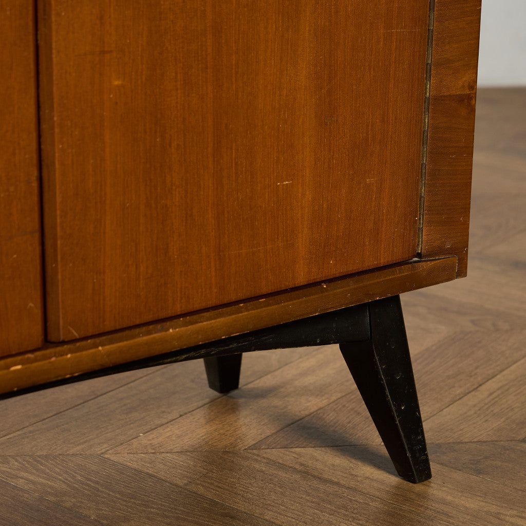 ヴィンテージ ガラス キャビネット ブックケース