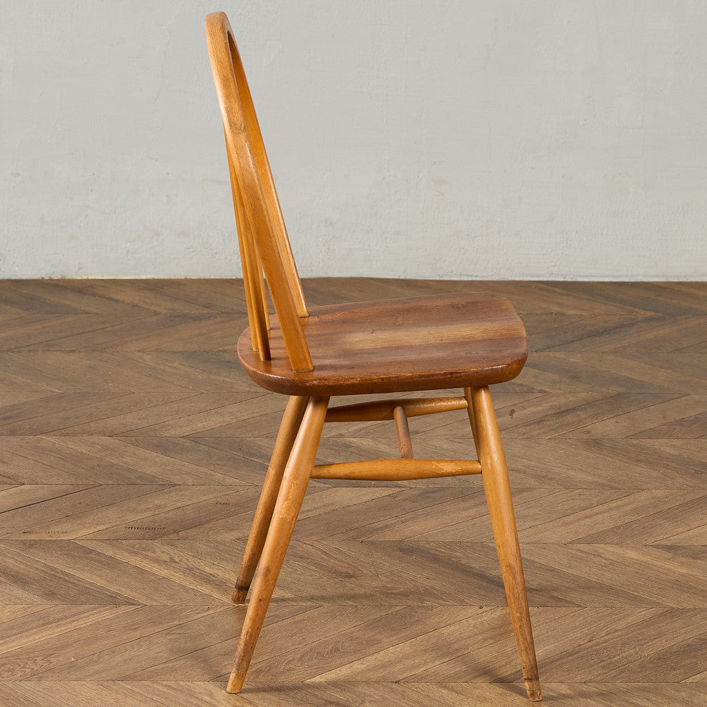 椅子・ソファ イギリス エルム アーコール ERCOL ヴィンテージ 4本 スポーク フープバックチェア ラウンドゴールドラベル ercol 椅子 ダイニングチェア 曲木椅子 材 天然木 英国 シンプル #98211 アーコール ERCOL ヴィンテージ 4本 スポーク フープバックチェア