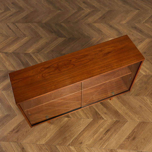 イギリス ヴィンテージ ガラス ブックケース