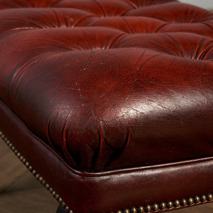 英国 クラシック チェスターフィールド スツール #83791