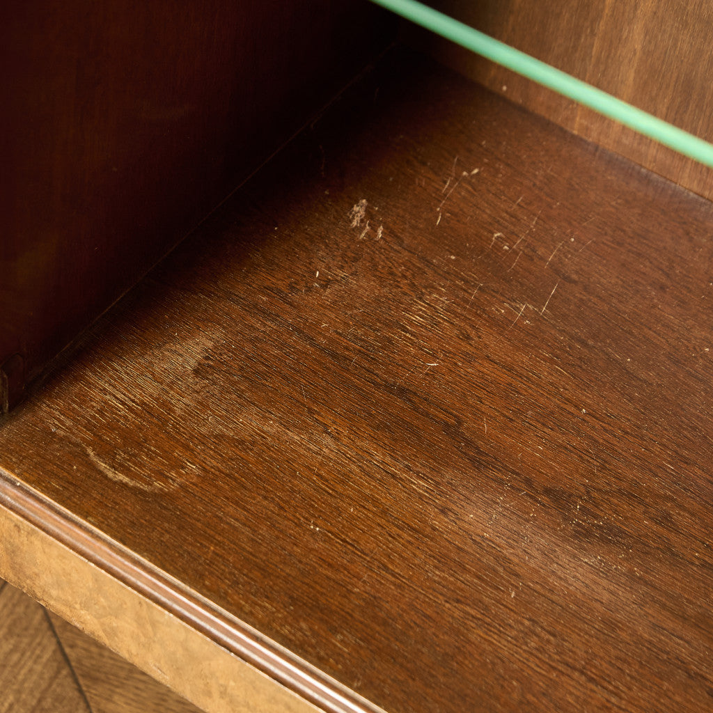 英国 クラシック ウォールナット ブックケース 食器棚