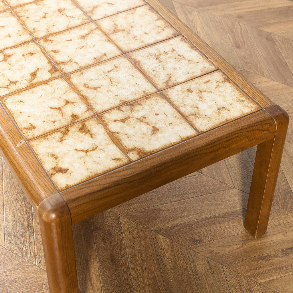 ベルギー ヴィンテージ タイルトップ コーヒーテーブル センターテーブル