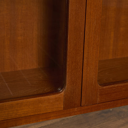 Fresco ガラス ブックケース カスタム アイアン ヘアピンレッグ