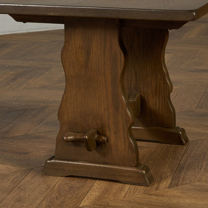 英国 クラシック オーク材 センターテーブル サイドテーブル