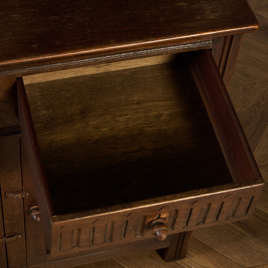 オーク材 ウェルシュドレッサー 食器棚