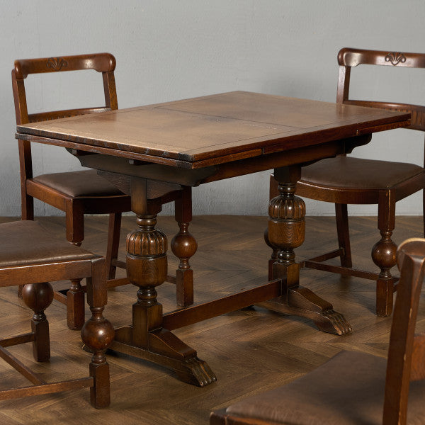 英国 クラシック ドローリーフ ダイニングテーブル