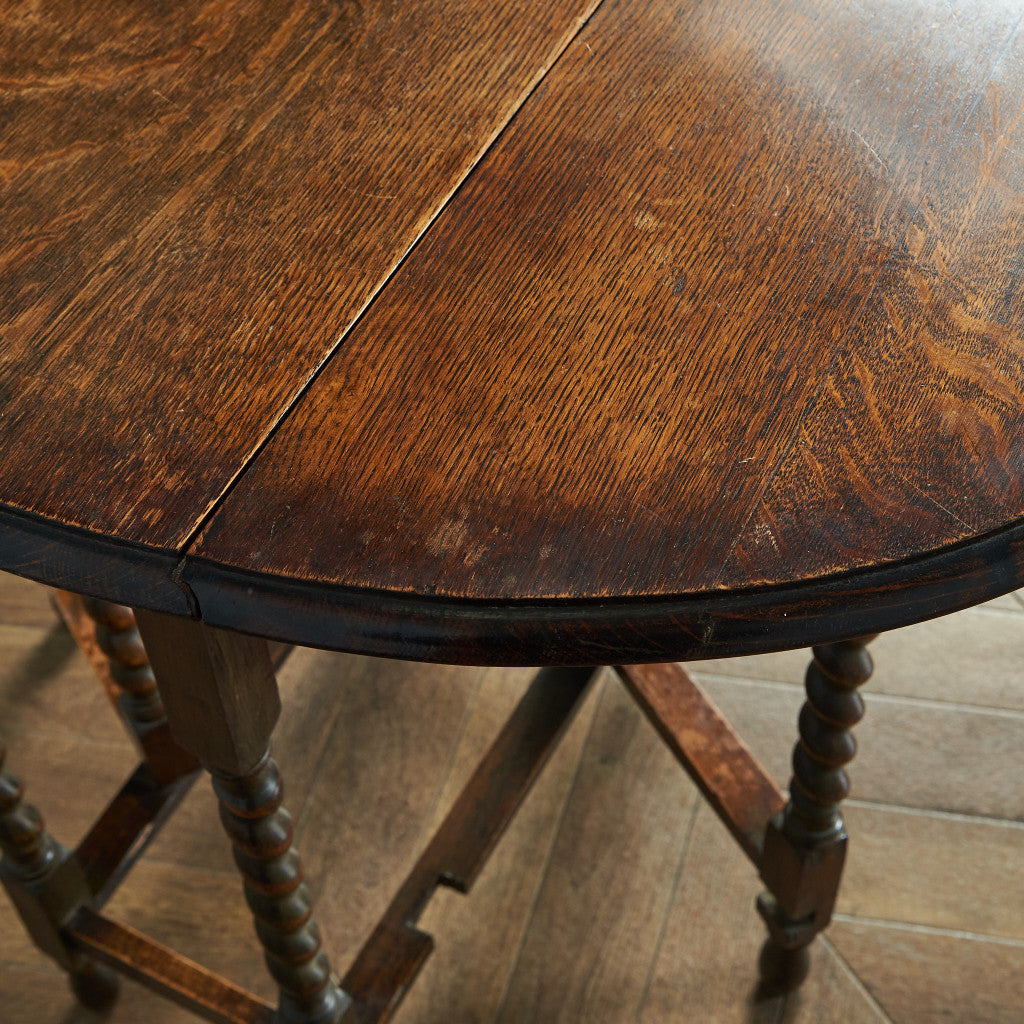 英国クラシック ドロップリーフ ゲートレッグテーブル #83843