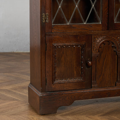 英国 クラシック オーク材 ブックケース