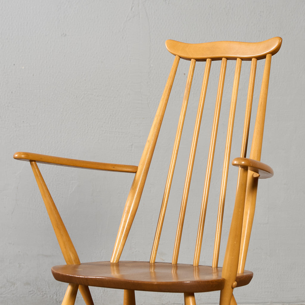 ヴィンテージ ゴールドスミス アームチェア ラウンドゴールドラベル