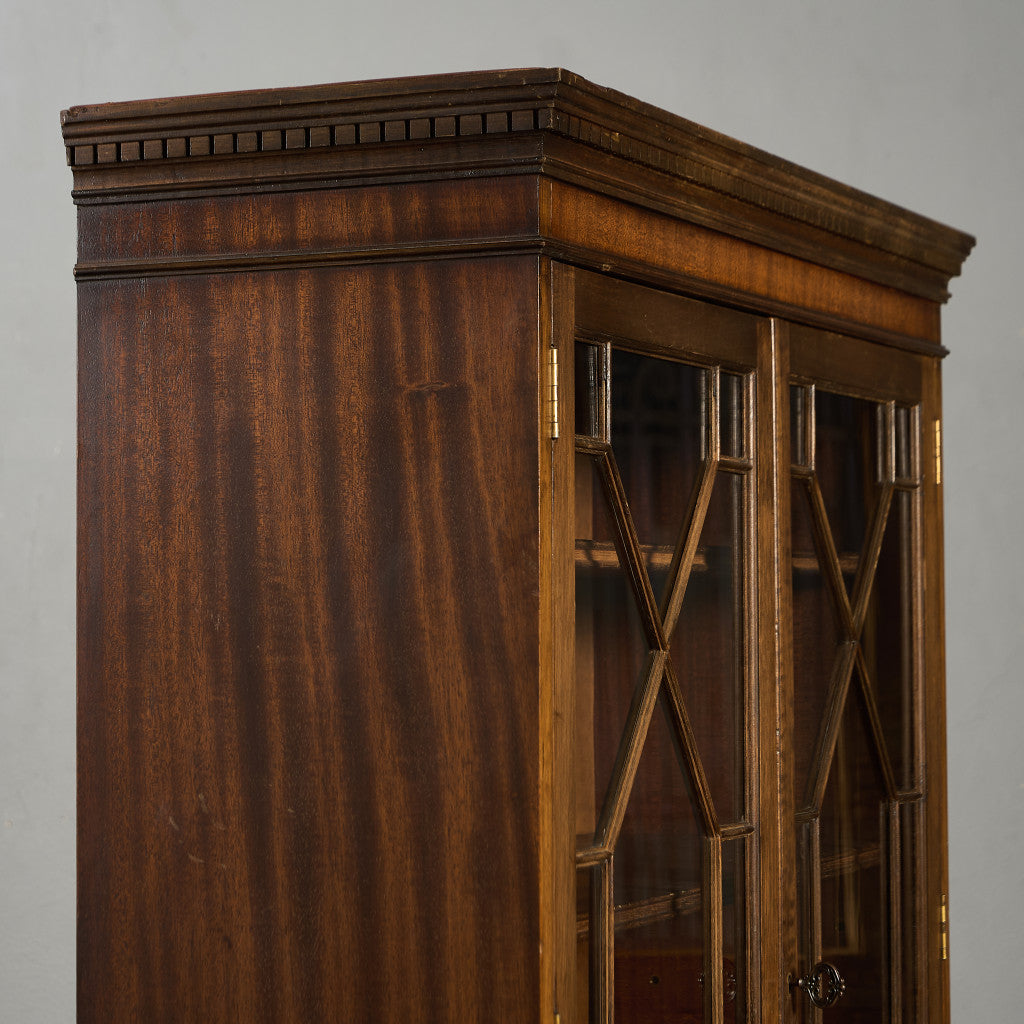 英国 クラシック エドワーディアン 様式 ブックケース カップボード