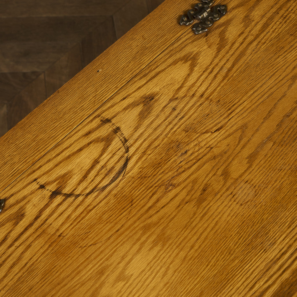 英国クラシック オーク材 ブランケットボックス