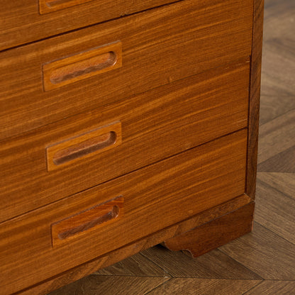 英国 ヴィンテージ 4段 サイドチェスト