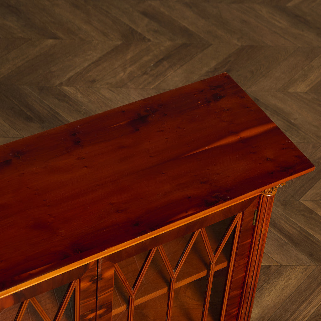 英国 クラシック エドワーディアン様式 ブックケース 食器棚