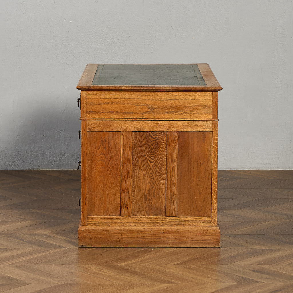 英国 クラシック 両袖デスク