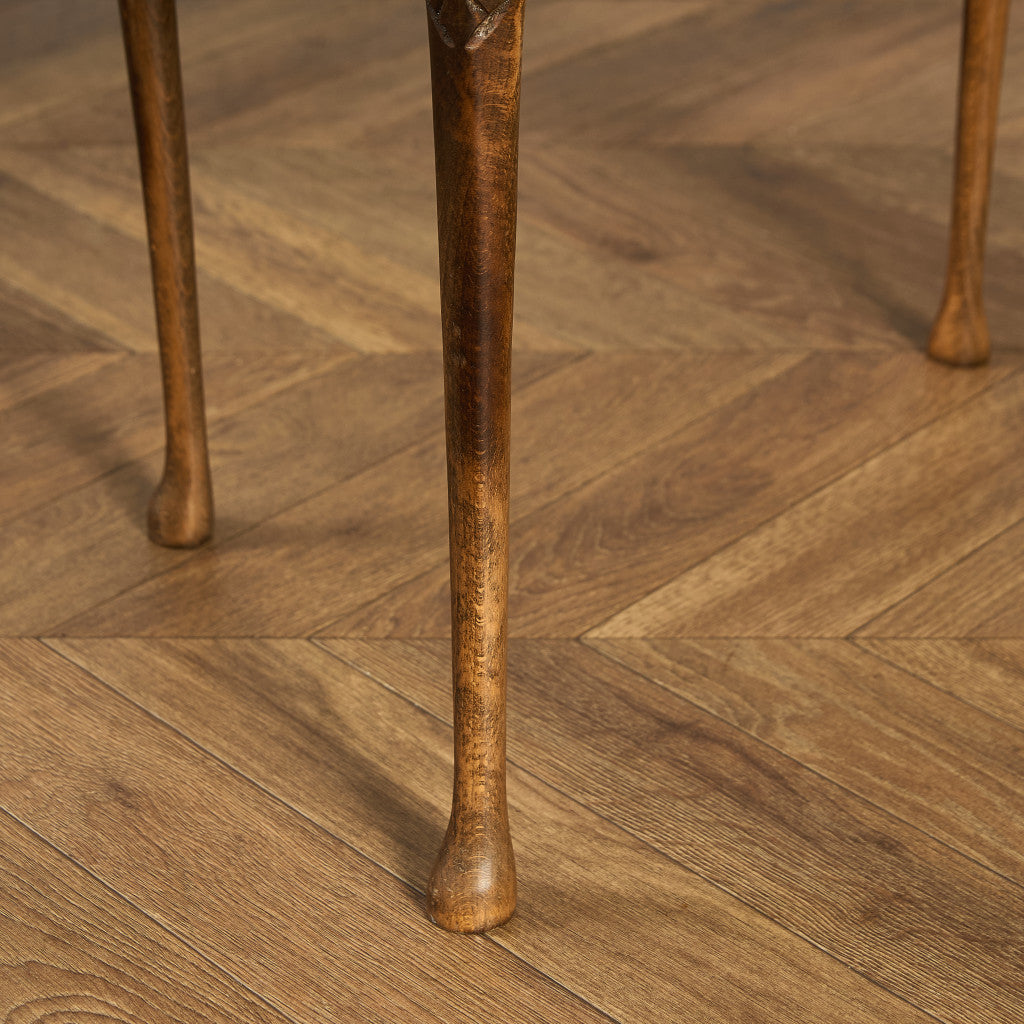 英国 クラシック ガラストップ ネストテーブル