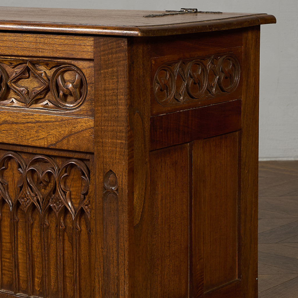 英国 クラシック オーク ブランケットボックス