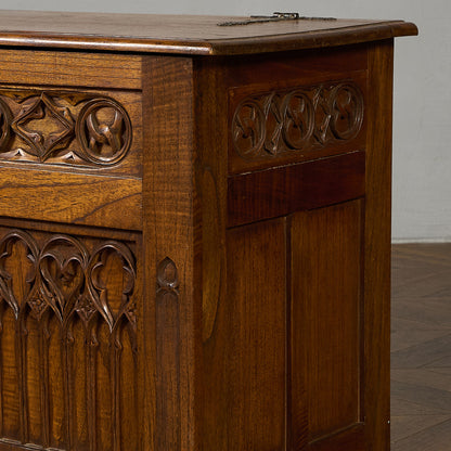 英国 クラシック オーク ブランケットボックス