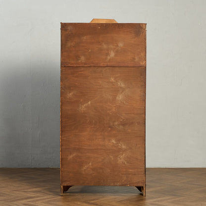 英国 クラシック オーク材 ブックケース 食器棚