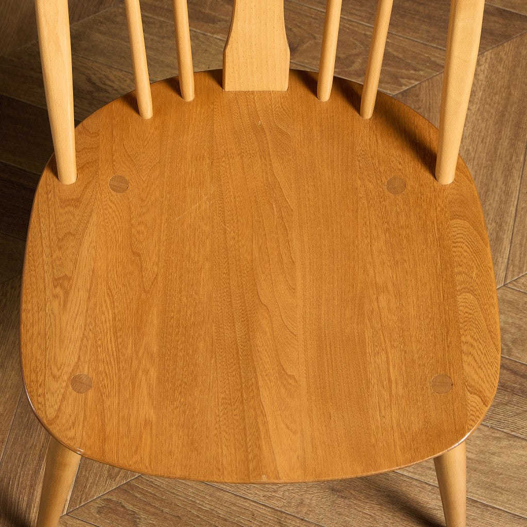 アーコール ERCOL スワンバックチェア ラウンドメタルラベル #97077