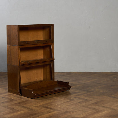 英国 アンティーク 3段 スタッキング ブックケース