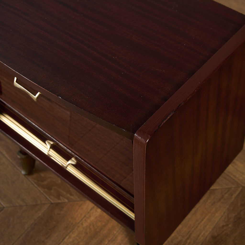 英国 ヴィンテージ ベッドサイド キャビネット