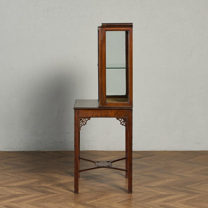 英国 クラシック ディスプレイ ガラス キャビネット #91846