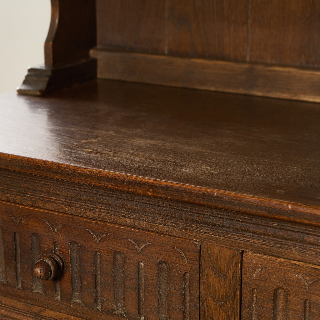 オーク材 ウェルシュドレッサー 食器棚