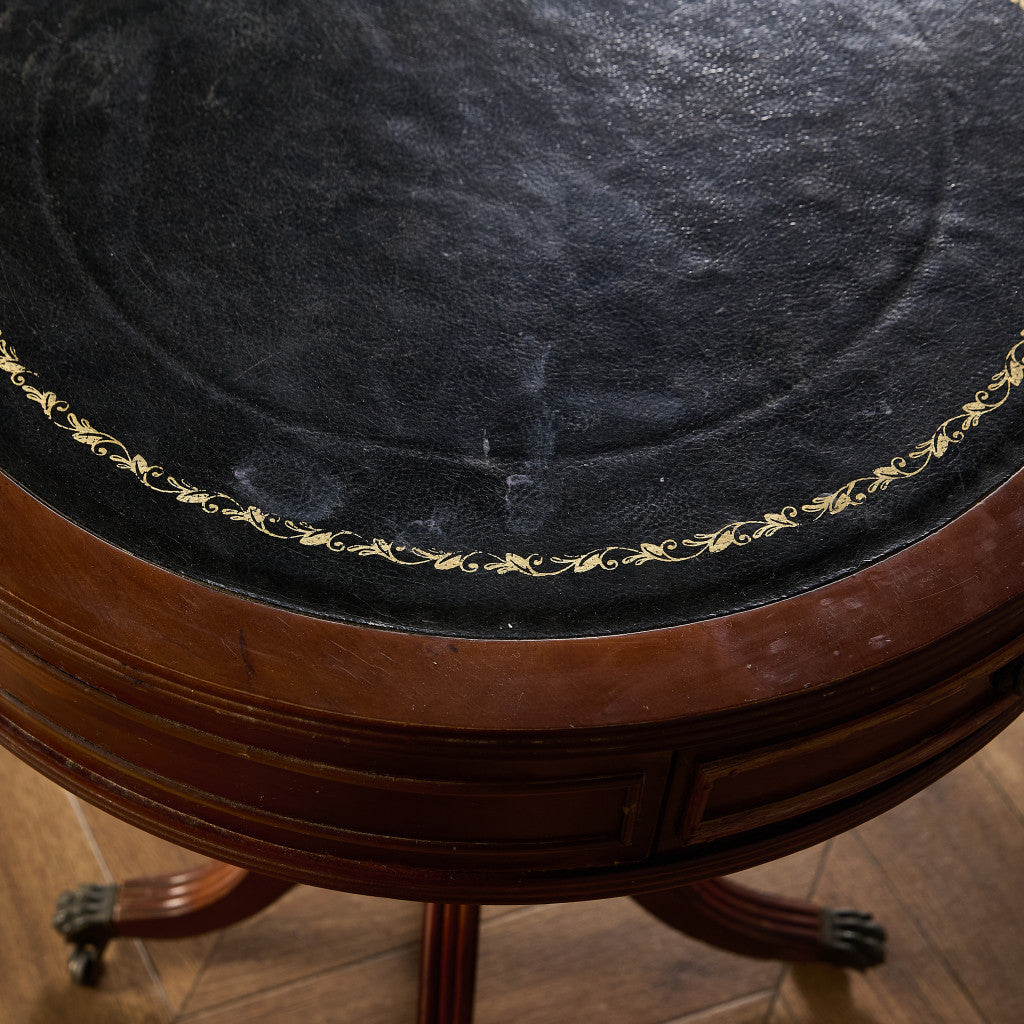 英国 クラシック リージェンシー様式 ドラムテーブル #97362