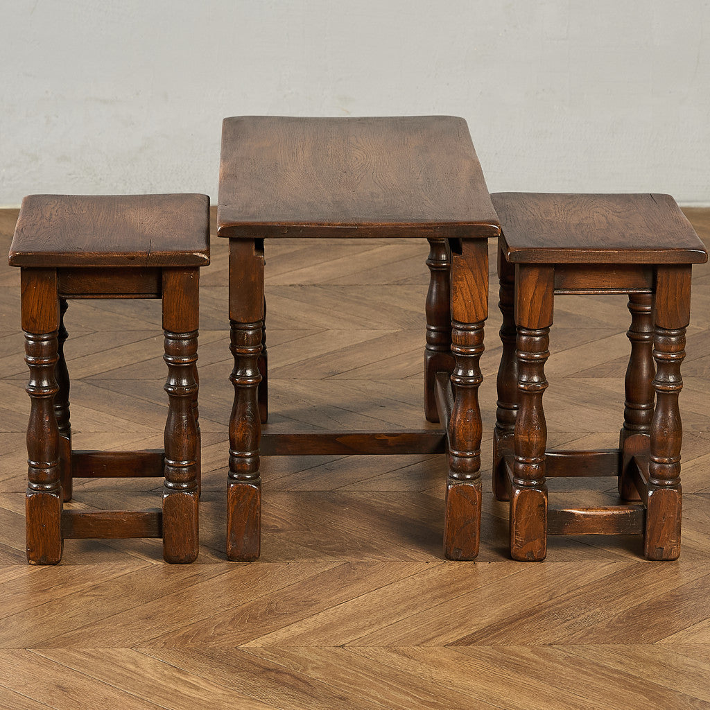 英国 クラシック ネストコーヒーテーブル センターテーブル